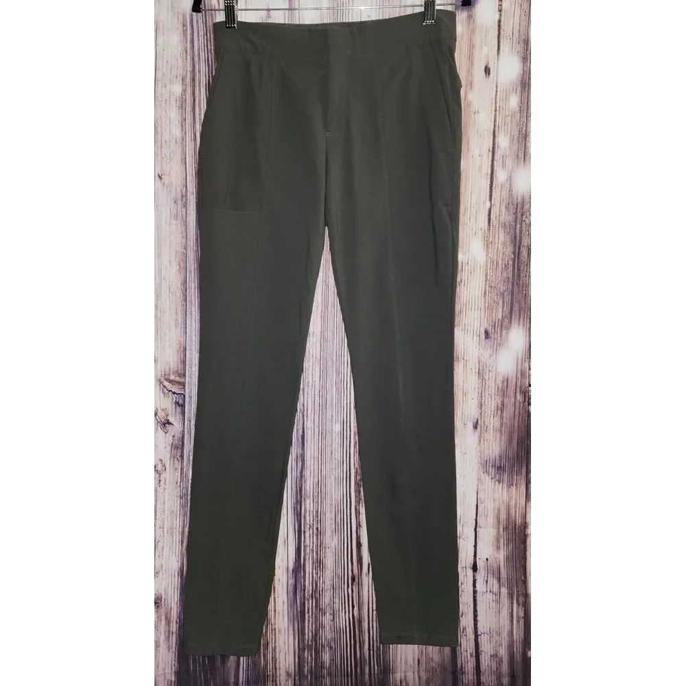 Athleta Wander Stash Skinny Hiking Travel Pant In Mountain Olive Green Women's 2
